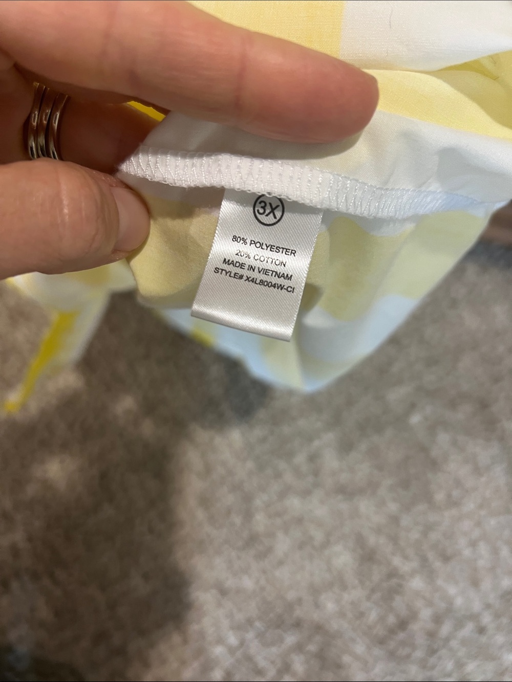 Cabana Yellow and White Vertical Stripe Button-Up Cover Up Dress/Fishing Shirt - Picture 7 of 10
